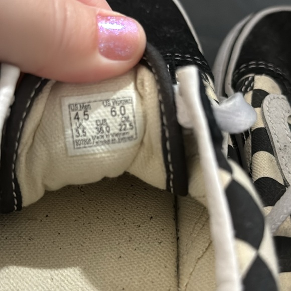 Vans checkered size men’s 4.5/ women’s 6 - Picture 6 of 6